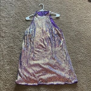 SHEIN Curve Purple Sequin dress